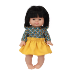 2-delig setje bloemen okergeel